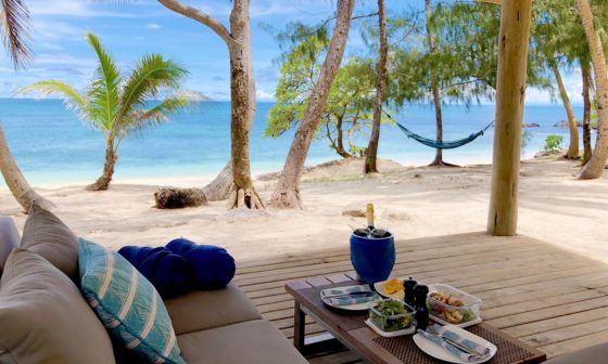 private beach picnic