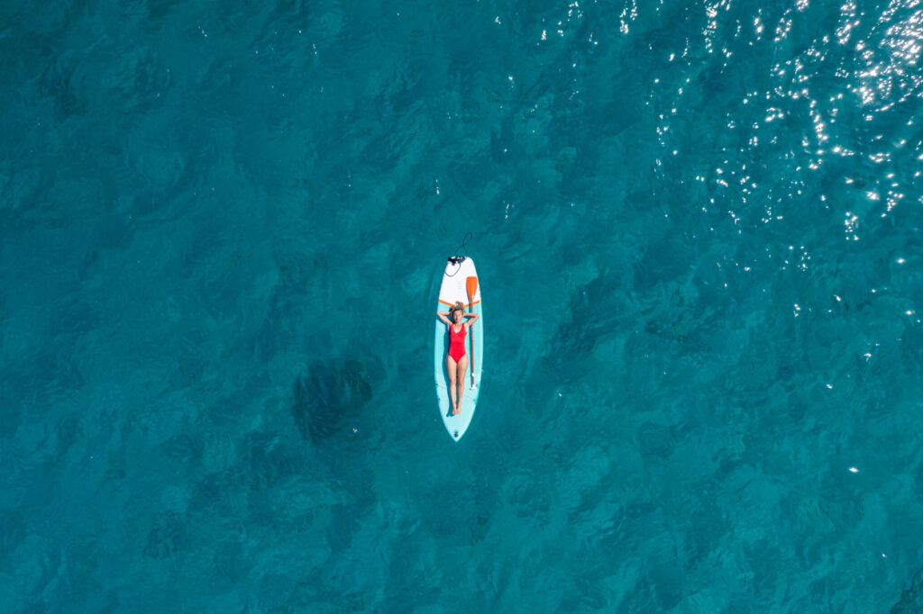 paddleboarding