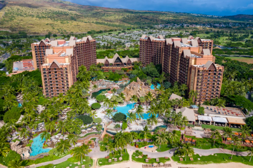 Aulani Disney Resort Spa, one of Hawaii all inclusive resorts you can stay at.