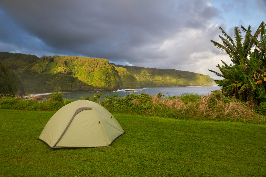 camping in maui